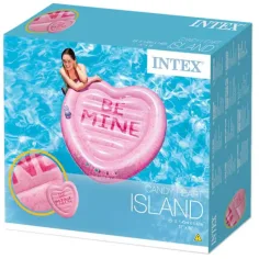 Intex: Isola gonfiabile a forma di cuore di caramella 145x142cm immagine 2