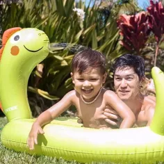 Intex: Piscina gonfiabile per bambini con dinosauro spruzzante 119x109x66cm immagine 3
