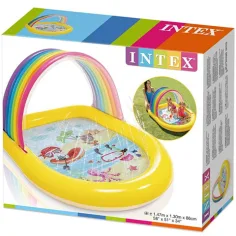 Intex: Piscina spruzzante arcobaleno 147x130x86cm immagine 2
