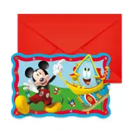 Inviti per festa di Topolino Disney+ set da 6 pezzi