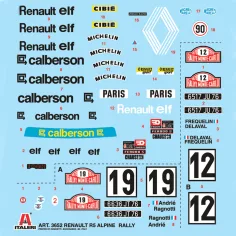 Italeri 1/24 Renault R5 Alpine Rally kit auto immagine 2