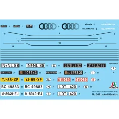 Italeri 1/24 modello di auto Audi Quattro immagine 6