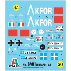 Italeri 1/35 Leopard 1A5 modello di carro armato immagine 4