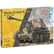 Italeri 1/35 Marder III Ausf. H Sd.Kfz.138 modello di carro armato