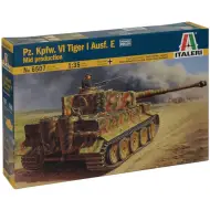 Italeri 1/35 Pz.Kpfw. VI Tiger I Ausf. E modello di carro armato