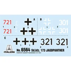 Italeri 1/35 Sd.Kfz.173 Jagdpanther con equipaggio in uniforme invernale modello immagine 4