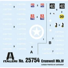 Italeri 1/56 Cromwell Mk. IV modello di carro armato immagine 6