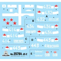 Italeri 1/56 JS2 Stalin modello di carro armato immagine 3