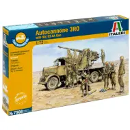 Italeri 1/72 Autocannone 3RO cannone antiaereo con 8 figure set di modellismo