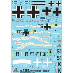 Italeri 1/72 Ju-87 B2/R2 Stuka bombardiere in picchiata modello di aereo immagine 6