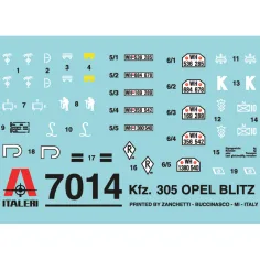 Italeri 1/72 Kfz. 305 Opel Blitz camion militare modello immagine 2