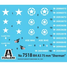 Italeri 1/72 M4A3 75mm Sherman tank set di modelli da 2 pezzi immagine 2