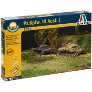 Italeri 1/72 Pz.Kpfw. III Ausf. J carro armato set di modelli da 2 pezzi