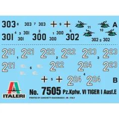 Italeri 1/72 Pz. Kpfw. VI Tiger I Ausf. E Tigre carro armato set di modelli da 2 pezzi immagine 2
