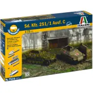 Italeri 1/72 Sd. Kfz. 251/1 Ausf. C semicingolato veicolo corazzato set di modelli 2 pezzi