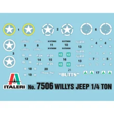 Italeri 1/72 Willys Jeep 1/4 ton 4x4 veicoli militari set di modelli da 2 pezzi immagine 4