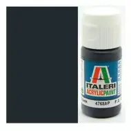 Italeri Flat Black (4768AP) - Vernice opaca nera per modellismo 20ml