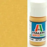 Italeri Metal Gloss Gold (4671AP) - Vernice per modellismo color oro metallizzato lucido 20ml