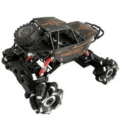 Jeep Cross Country telecomandato RC con sospensioni a molla e effetti luminosi, movimento laterale, 21 cm, 2,4 GHz immagine 2