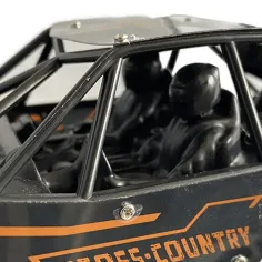 Jeep Cross Country telecomandato RC con sospensioni a molla e effetti luminosi, movimento laterale, 21 cm, 2,4 GHz immagine 5