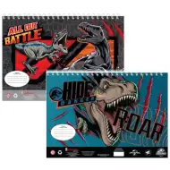 Jurassic World: Quaderno di schizzi con adesivi e stencil