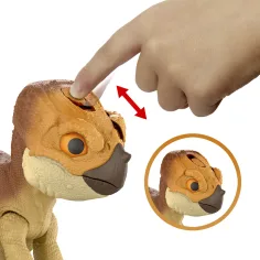 Jurassic World: Rinascita - Figura interattiva di dinosauro Aquilops Dolores - Mattel immagine 3