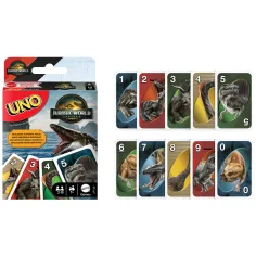 Jurassic World: Rinascita gioco di carte UNO - Mattel immagine 3