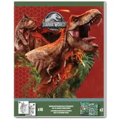 Jurassic World libro da colorare con adesivi in due varianti immagine 2