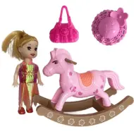 Katie: Cavallo a dondolo con accessori per bambola Grace 10 cm