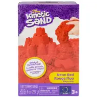 Kinetic Sand: Sabbia modellabile neon rossa con formine - Spin Master