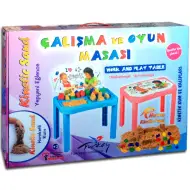 Kinetic Sand: Tavolo da lavoro per modellare la sabbia in 2 colori