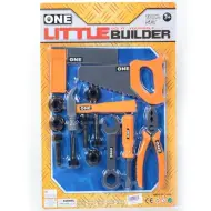 Kit di attrezzi da costruzione fai-da-te con sega e martello