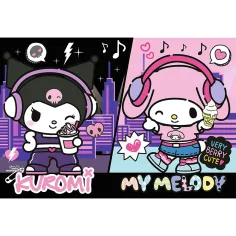 Kuromi e My Melody ritmo urbano puzzle da 160 pezzi - Trefl immagine 2