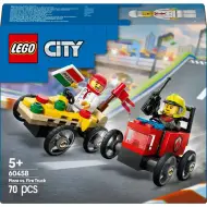 LEGO® City: Furgone della pizza vs. camion dei pompieri, set da corsa (60458)