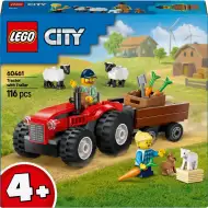 LEGO® City: Trattore rosso, rimorchio e pecore (60461)