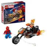 LEGO® Marvel: Spider-Man contro Ghost Rider su moto (76335)