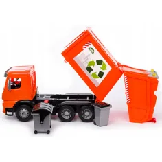 LENA: Camion della spazzatura Mercedes Worxx Arocs per la raccolta differenziata 54cm immagine 2
