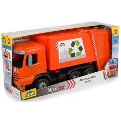 LENA: Camion della spazzatura Mercedes Worxx Arocs per la raccolta differenziata 54cm immagine 4
