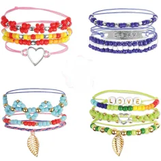 LENA: Kit per realizzare braccialetti dellamicizia con perline rocailles immagine 3