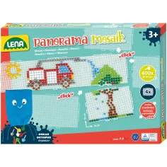 LENA: Panorama Mosaik XL - Set di puntini trasparenti 10 mm, 400 pezzi