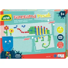 LENA: Panorama Mosaik XL Set di pioli trasparenti 15 mm, 240 pezzi