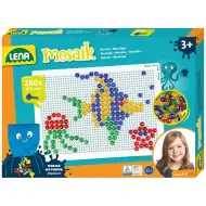 LENA: Set creativo di mosaico trasparente con pioli da 10 mm, 260 pezzi