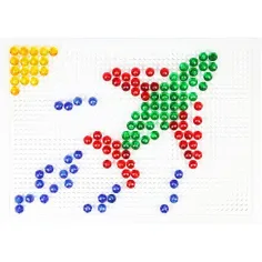 LENA: Set creativo di mosaico trasparente con pioli da 10 mm, 260 pezzi immagine 3