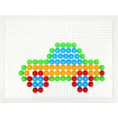 LENA: Set creativo di mosaico trasparente con pioli da 10mm, 100 pezzi immagine 3