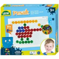 LENA: Set creativo di mosaico trasparente con pioli da 15 mm, 80 pezzi