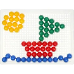 LENA: Set creativo di mosaico trasparente a pois 15mm 80 pezzi immagine 4