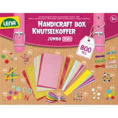 LENA: Set creativo giocattolo Jumbo valigetta rosa da 800 pezzi immagine 3