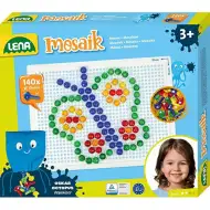 LENA: Set creativo mosaico con pioli trasparenti, 10 mm, 140 pezzi