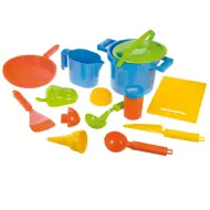 LENA: Set da cucina 14 pezzi per la sabbiera