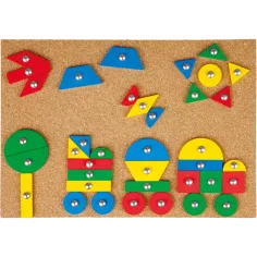 LENA: Set di gioco educativo con martello e tavoletta di sughero immagine 3